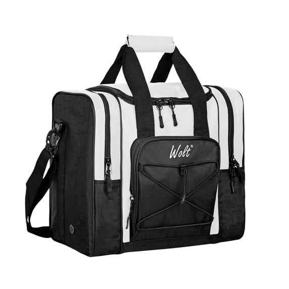 WOLT | Single Bowling Ball Tote Bag--Shoes up to Mens Size 14 Polyester Beige