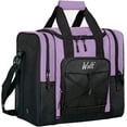 thumbnail image 1 of WOLT | Single Bowling Ball Tote Bag--Shoes up to Mens Size 14 Polyester Purple, 1 of 6