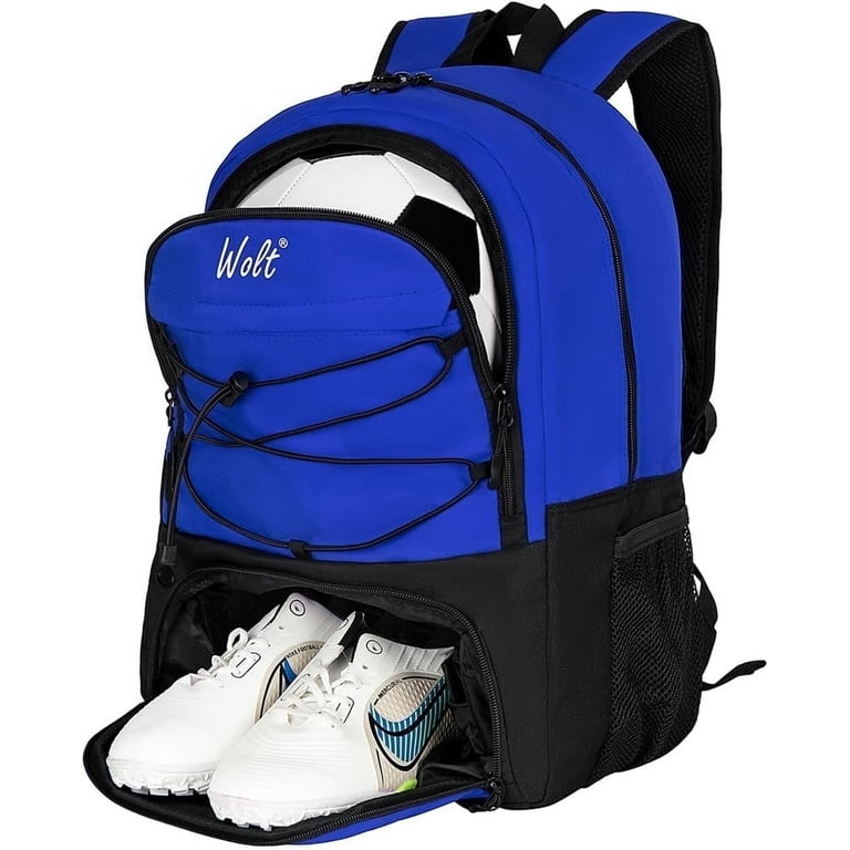 Wolt Athletic Equipment Bag: Youth Soccer, Football, Shoe Mesh