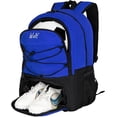 thumbnail image 1 of WOLT Youth Soccer Bag Backpack--Sports Bag with Ball Holder for Boy 8 12 Polyester Blue, 1 of 10