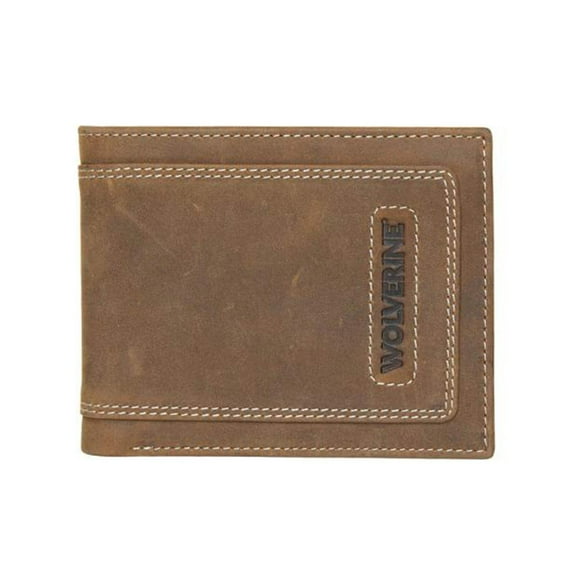 WOLVERINE Men's RFID Blocking Rugged Bifold & Passcase Wallet