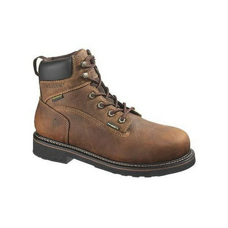 WOLVERINE WORLDWIDE - Brek Waterproof Boots, Medium Width, Brown Leather, Men's Size 8.5