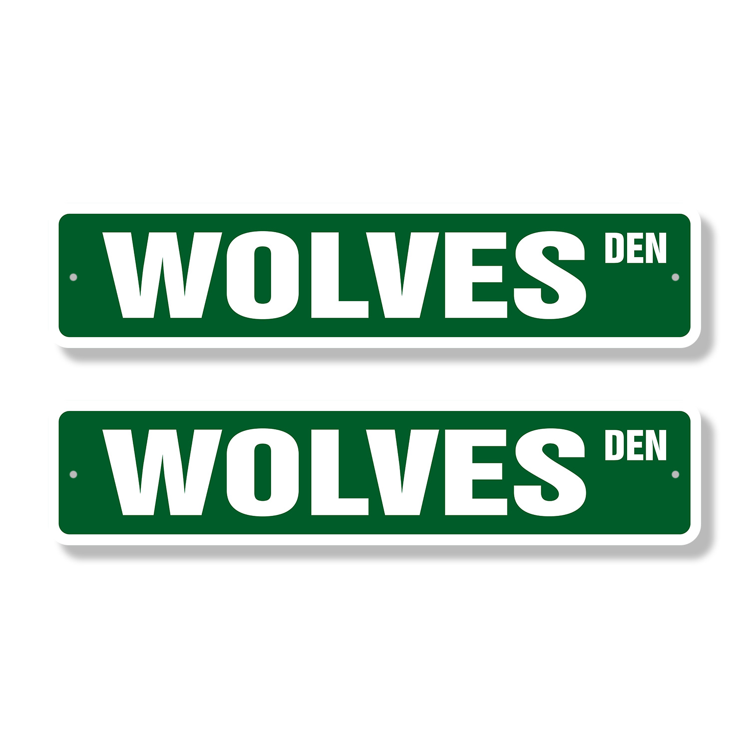WOLVES Classic Street Sign (2 Pack) wolf collectible decor howl signs ...