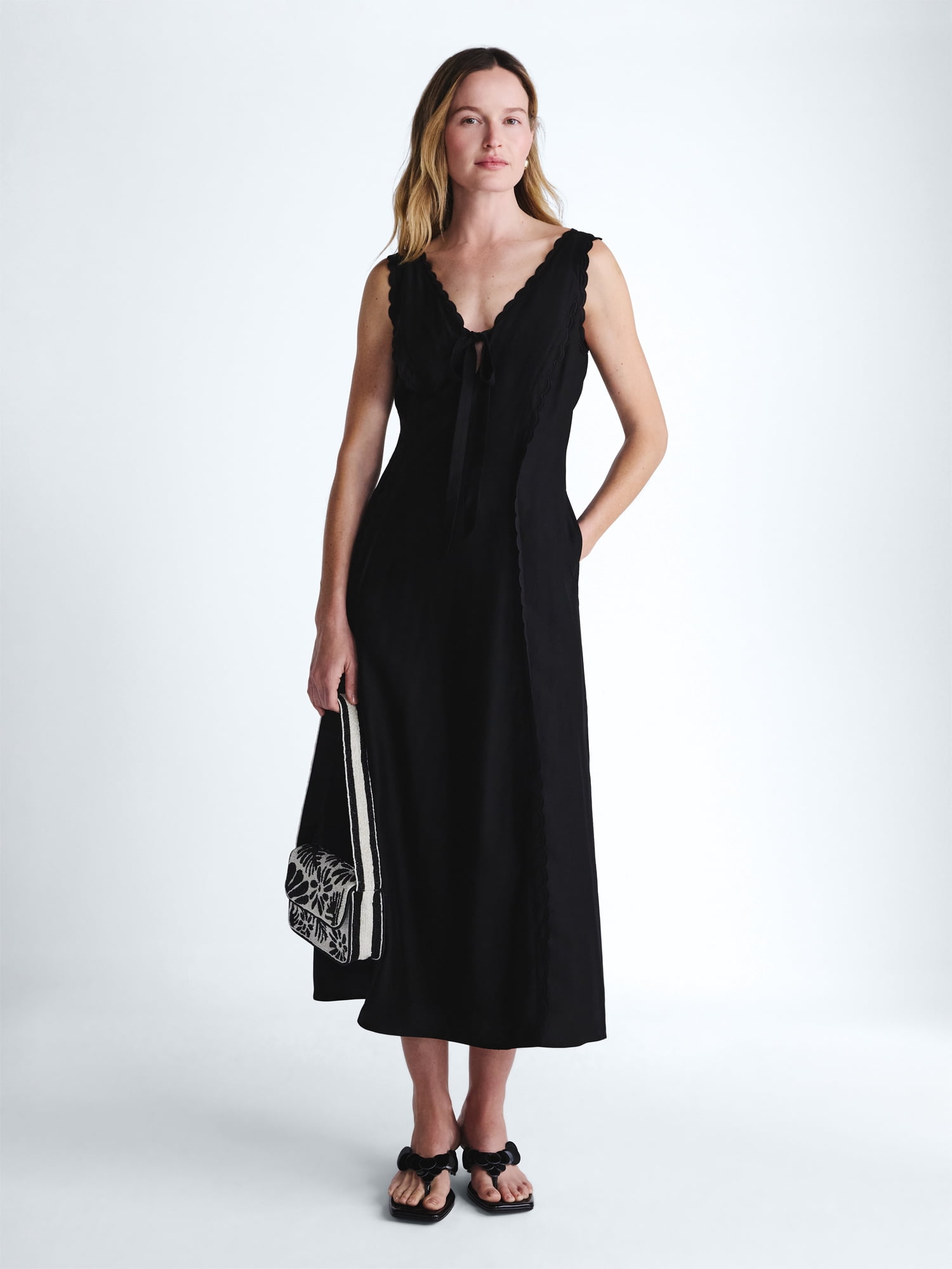 Scoop Women's and Women's Plus Maxi Keyhole Dress, Sizes 0-26W