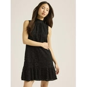 Scoop Women's & Women's Plus Lace Mini Swing Dress, Sizes XS-4X