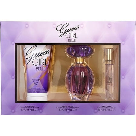 WOMEN EDT SPRAY 3.4 OZ & BODY LOTION 6.7 & EDT SPRAY 0.5 OZ by GUESS GIRL BELLE