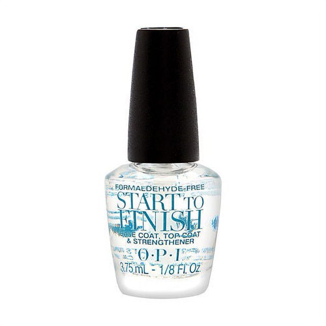 WOMEN OPI Start To Finish Base Coat, Top Coat & Strengthener 3In1 Nail Treatment Mini