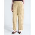 thumbnail image 1 of Free Assembly Women's and Women's Plus High Rise Cropped Cargo Barrel Pants, 26.5" Inseam, Sizes XS-4X, 1 of 4