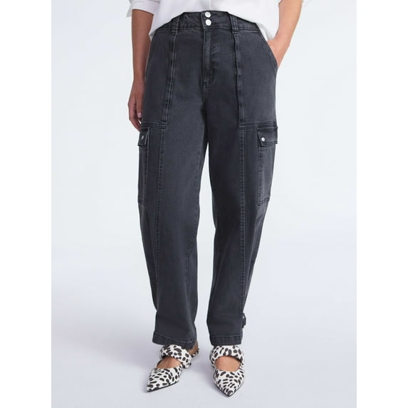 Scoop Women’s and Women’s Plus Utility Cargo Jeans, Sizes 0-26