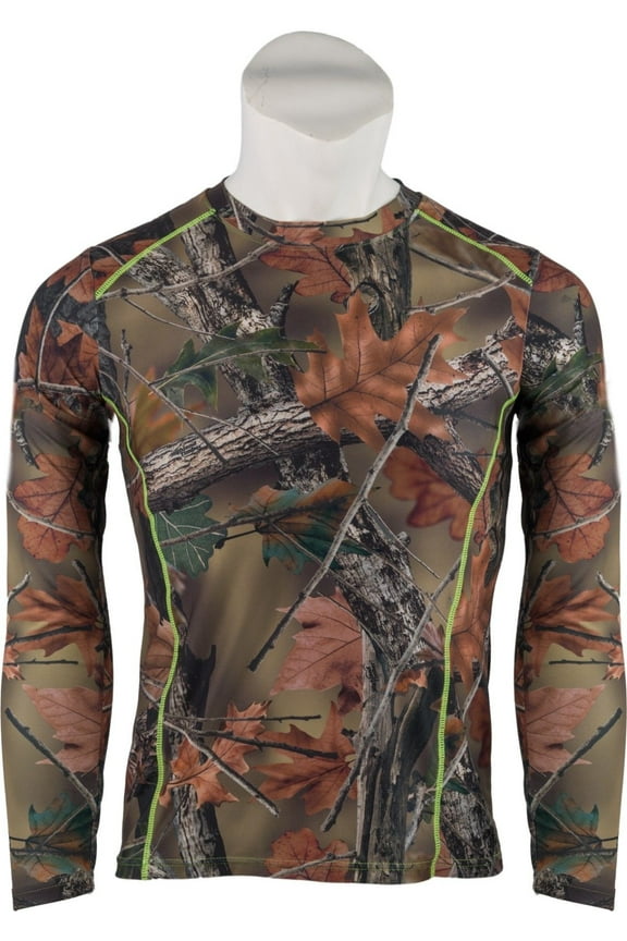 WOMEN'S CAMO IMPULSE 4 WAY STRETCH ACTIVE PERFORMANCE L/S T-SHIRT- CAMOUFLAGE