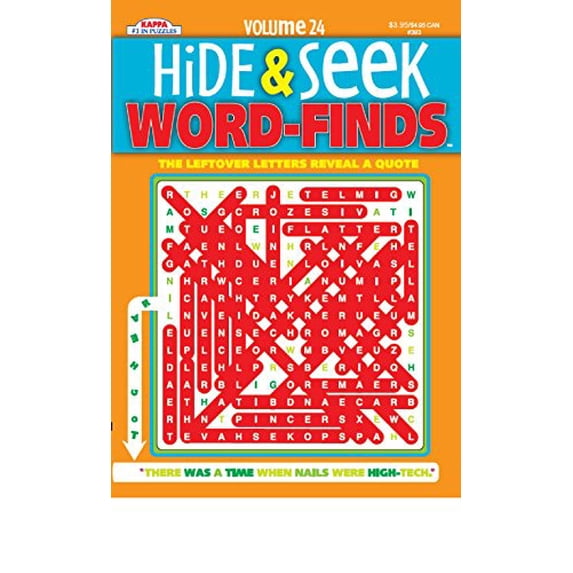 Pre-Owned Hide & Seek Word-Finds - Volume 24 by Kappa Books Publishers (2014-12-01) Paperback