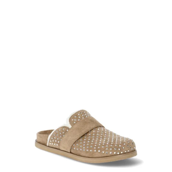 No Boundaries Women's Cozy Lined Clogs