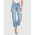 thumbnail image 1 of WOMEN'S MARIA MOM STRAIGHT RIPPED JEANS, 1 of 11