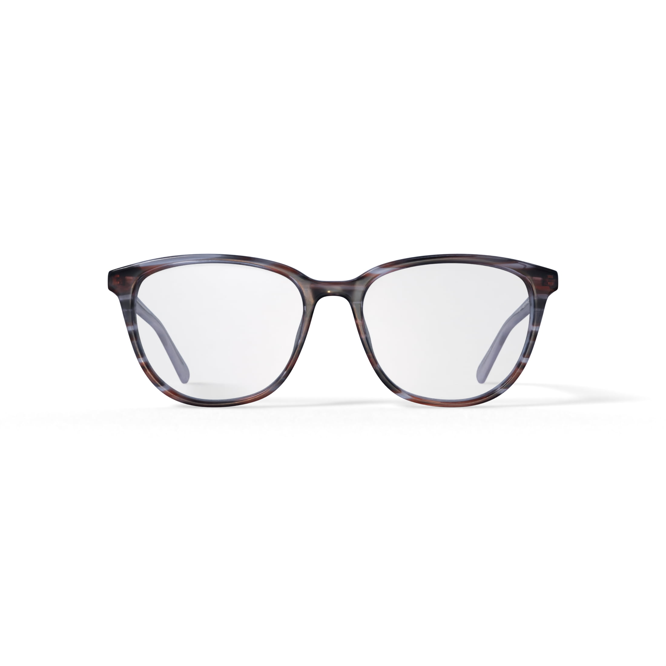 Walmart Women's Stephanie Square Prescription Eyeglasses with Case, Brown Tortoise