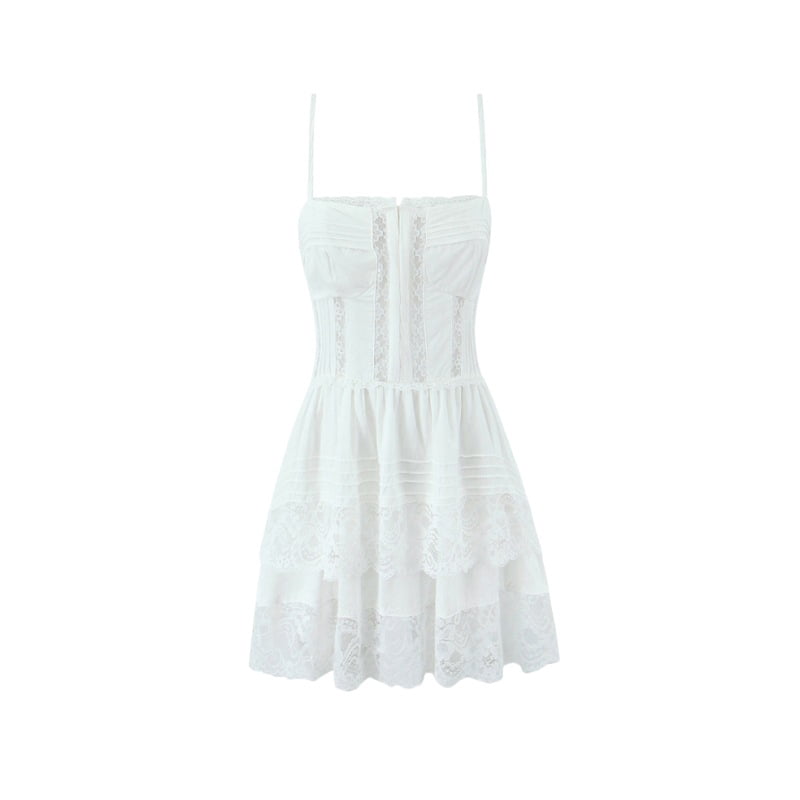 Nerida Bustier Mini Dress True White