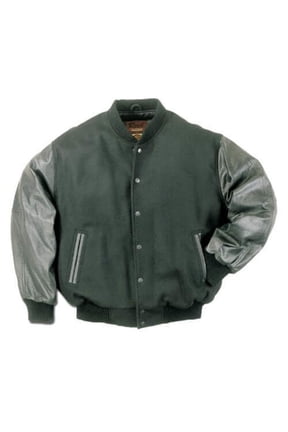 WOMEN WOOL VARSITY LEATHER JACKET BY REED (IMPORTED) (Large)