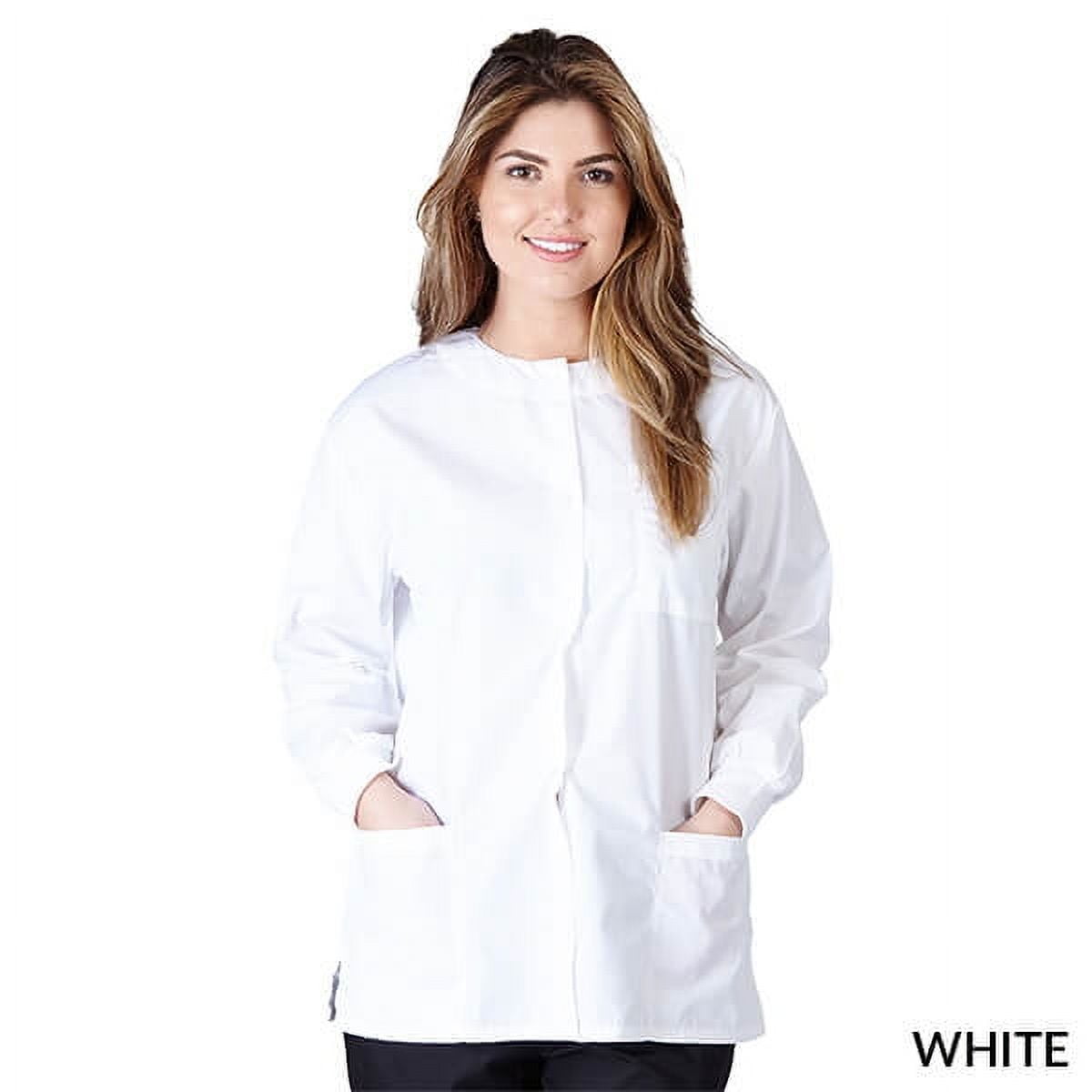 WOMENS SCRUB JACKET MANY COLORS SIZES XS 5XL FREE SHIPPING