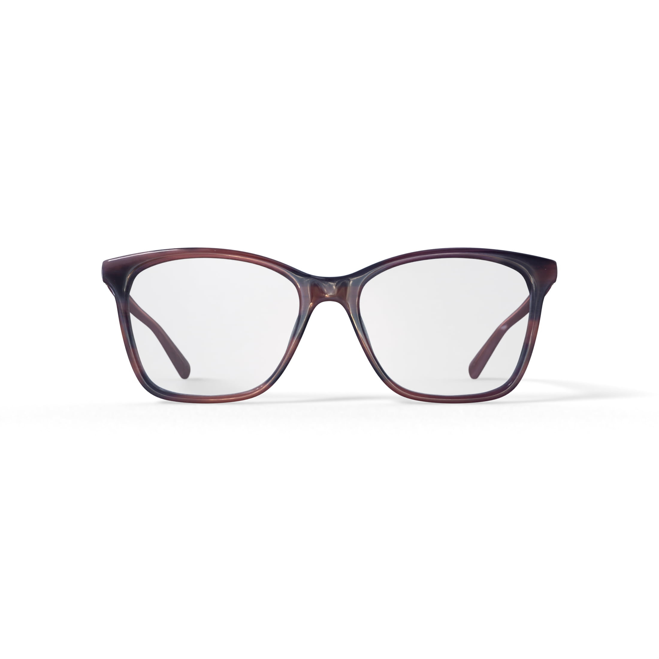 Walmart Women's Shelby Square Prescription Eyeglasses with Case, Brown Gradient