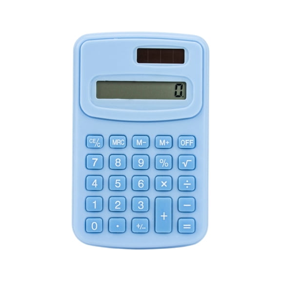 WONDBA Mini 4-Function Handheld Calculator, Sky Blue