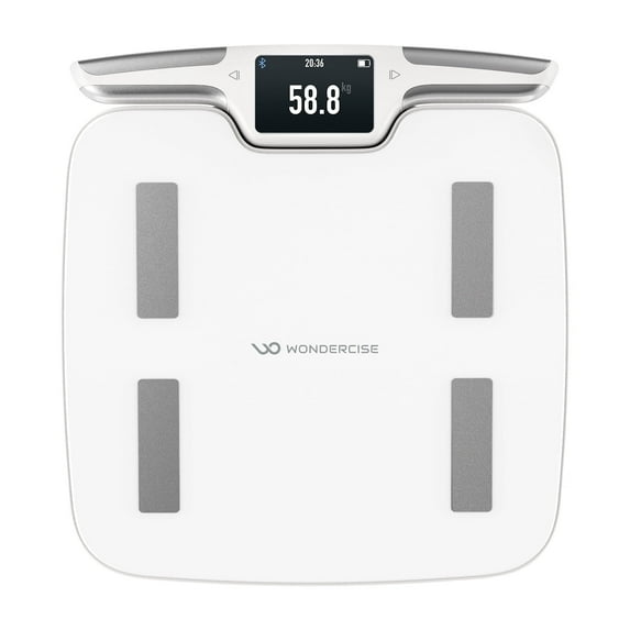 Wonder Core 8 Electrode Smart Body Fat Scale for Body Weight Scale, 55 Metrics , Digital Bathroom Scale, Bluetooth Accurate Body Fat Measurement Device for BMI Muscle Mass Body Composition Tool