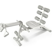 WONDER CORE Total Gym Machine Workout Equipment Home Gym, Exercise Equipment Total Gym, Sit up Machine for Abs, Exercise Chair for Total Body Workouts, Ab Rocket Abdominal Trainer Gray