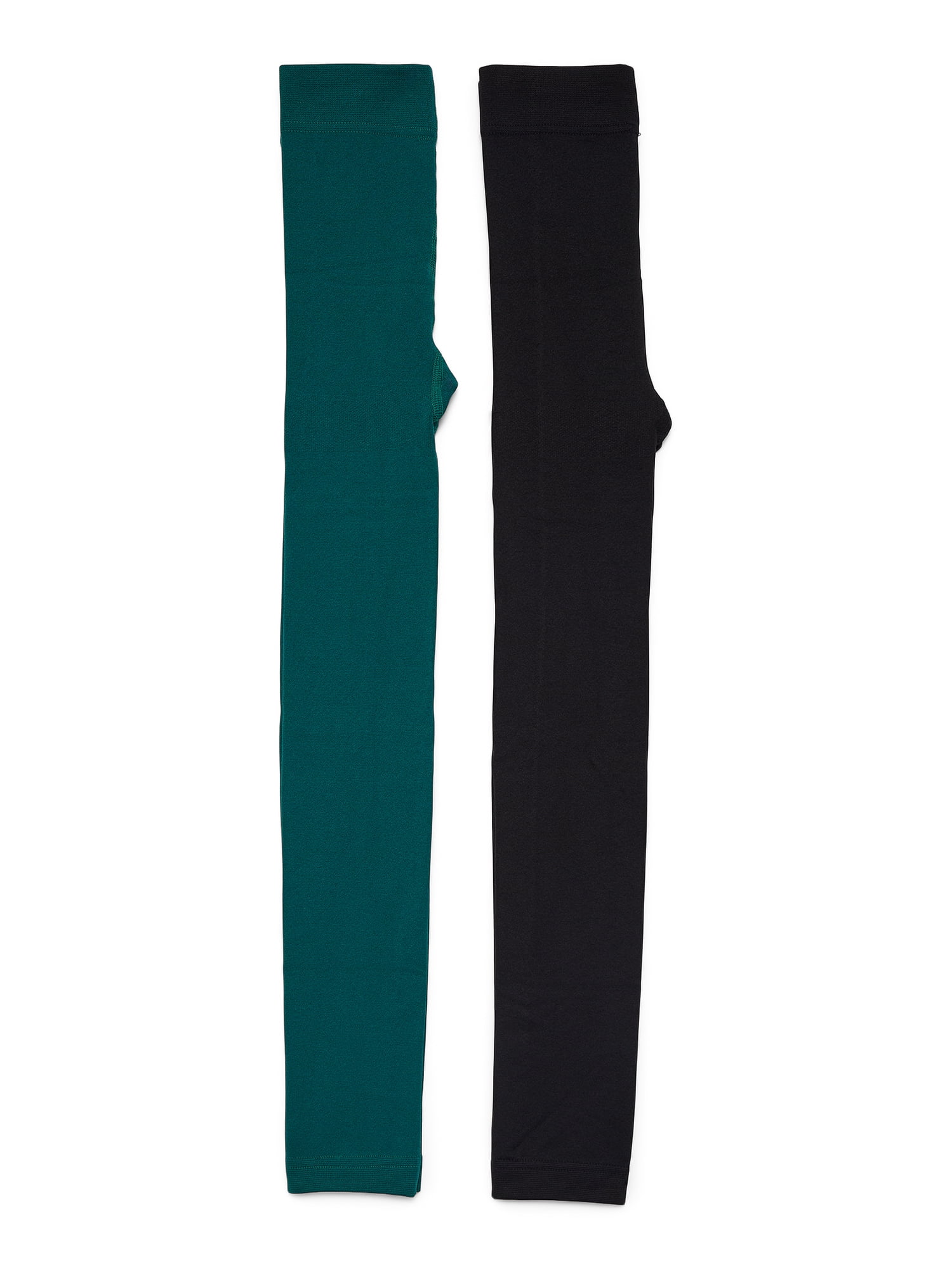 Wonder Nation Girls Footless Tights, 2-Pack, Sizes S-L