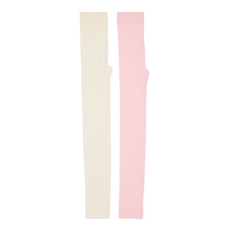 Wonder Nation Girls Footless Tights, 2-Pack, Sizes S-L