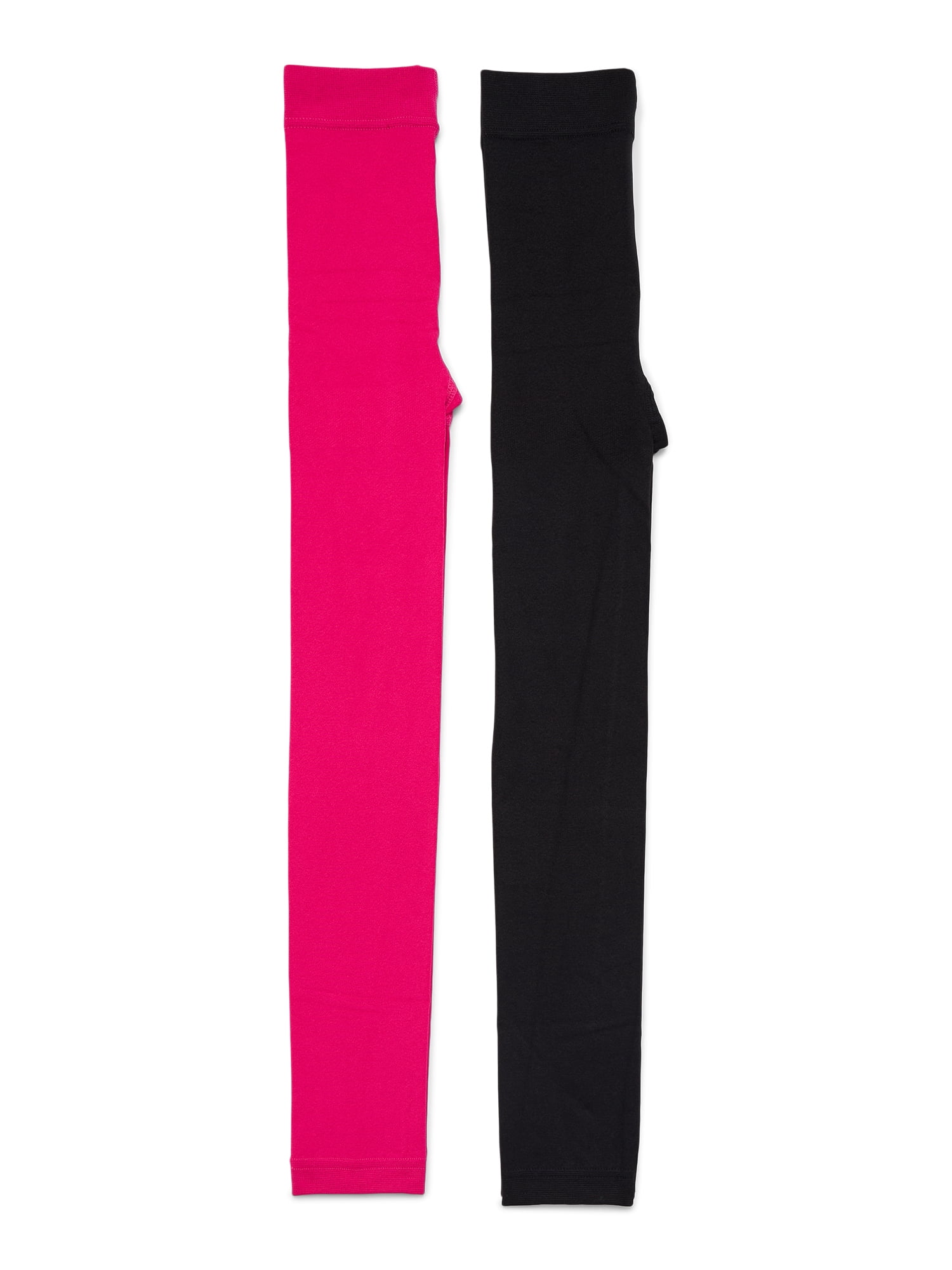 Wonder Nation Girls Footless Tights, 2-Pack, Sizes S-L