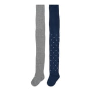 Wonder Nation Girls Star Print Tights, 2-Pack, Sizes S-L