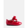 thumbnail image 1 of Wonder Nation Baby and Toddler Girls Tulle Bow Ballet Flats, 1 of 4