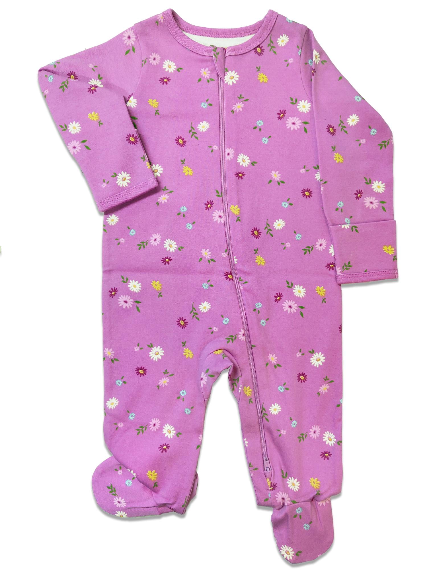 Wonder Nation Baby Gender Neutral Zip Front Footed Sleep N Play Pajamas, Sizes Preemie-6/9 Months