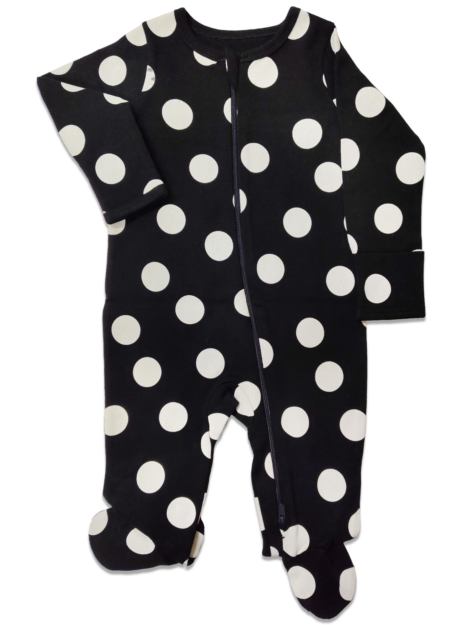 Wonder Nation Baby Gender Neutral Zip Front Footed Sleep N Play Pajamas, Sizes Preemie-6/9 Months