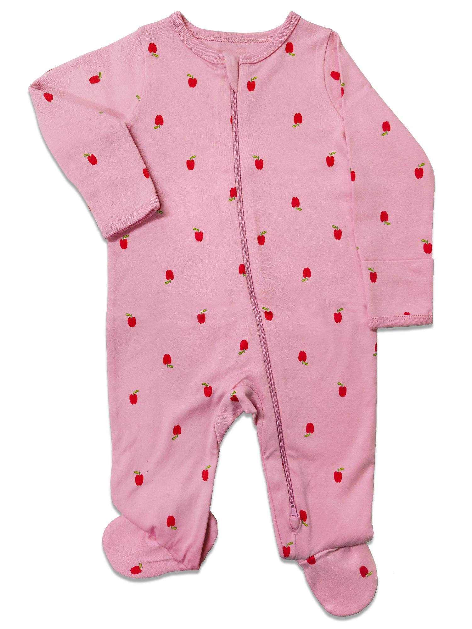 Wonder Nation Baby Gender Neutral Zip Front Footed Sleep N Play Pajamas, Sizes Preemie-6/9 Months