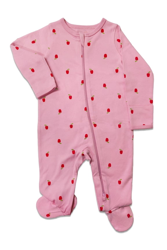 Baby Gender Neutral Zip Front Footed Sleep N Play Pajamas, Sizes Preemie-6/9 Months