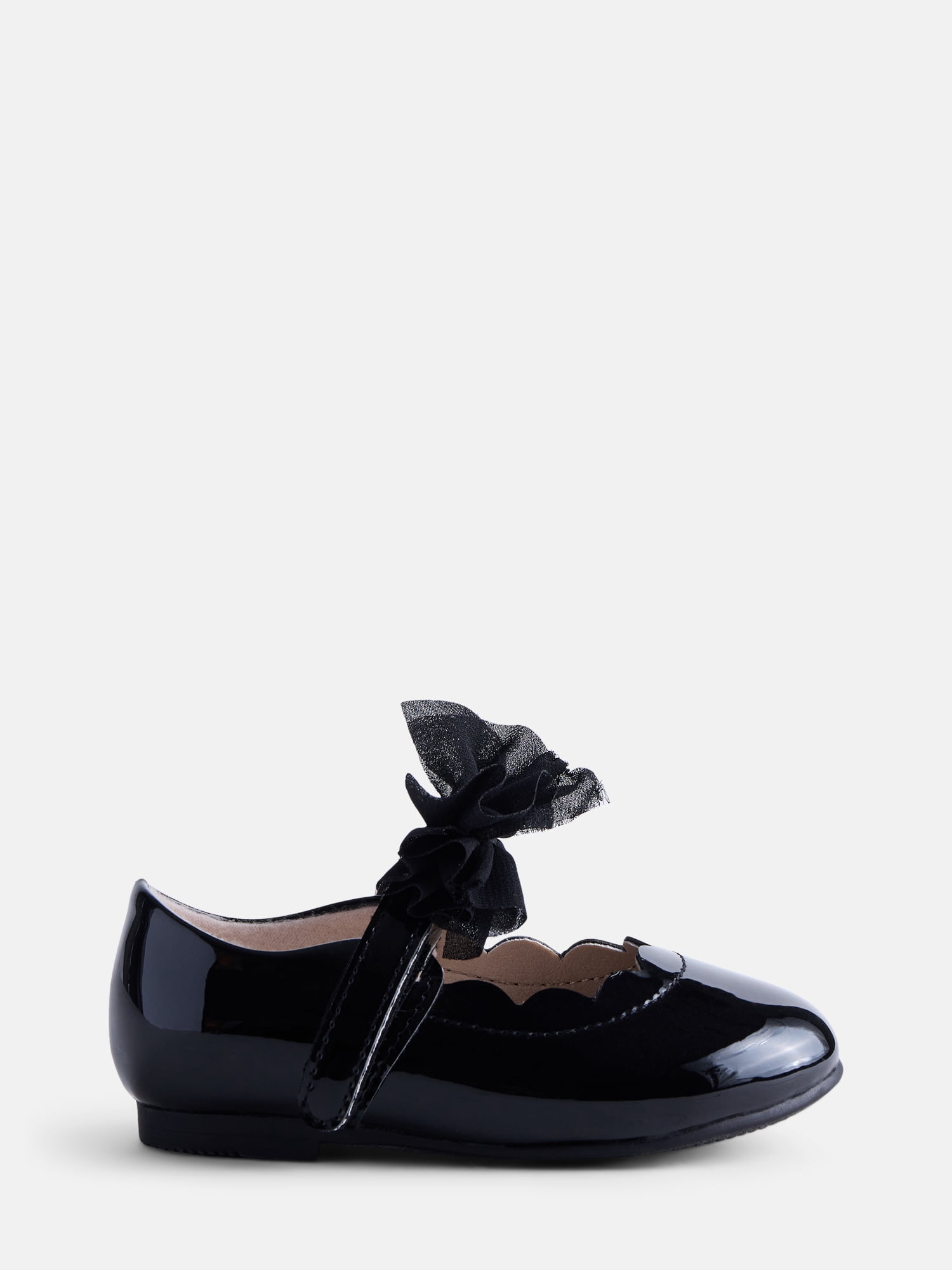 Wonder Nation Baby and Toddler Girls Tulle Bow Ballet Flats
