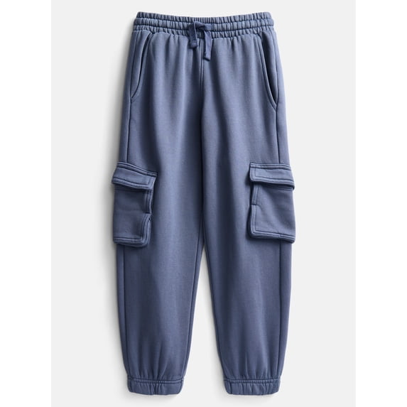 Wonder Nation Boys Fleece Cargo Jogger Pants, Sizes 4-18 & Husky