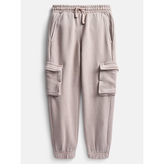 Wonder Nation Boys Fleece Cargo Jogger Pants, Sizes 4-18 & Husky