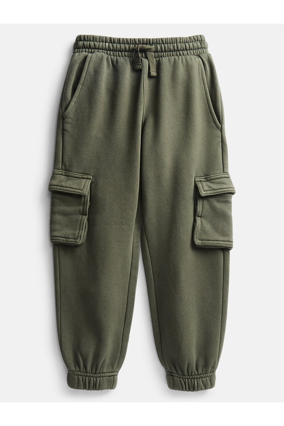 Boys Fleece Cargo Jogger Pants, Sizes 4-18 & Husky
