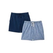 Wonder Nation Boys Pull-On Shorts, 2-Pack, Sizes XS-2XL & Husky