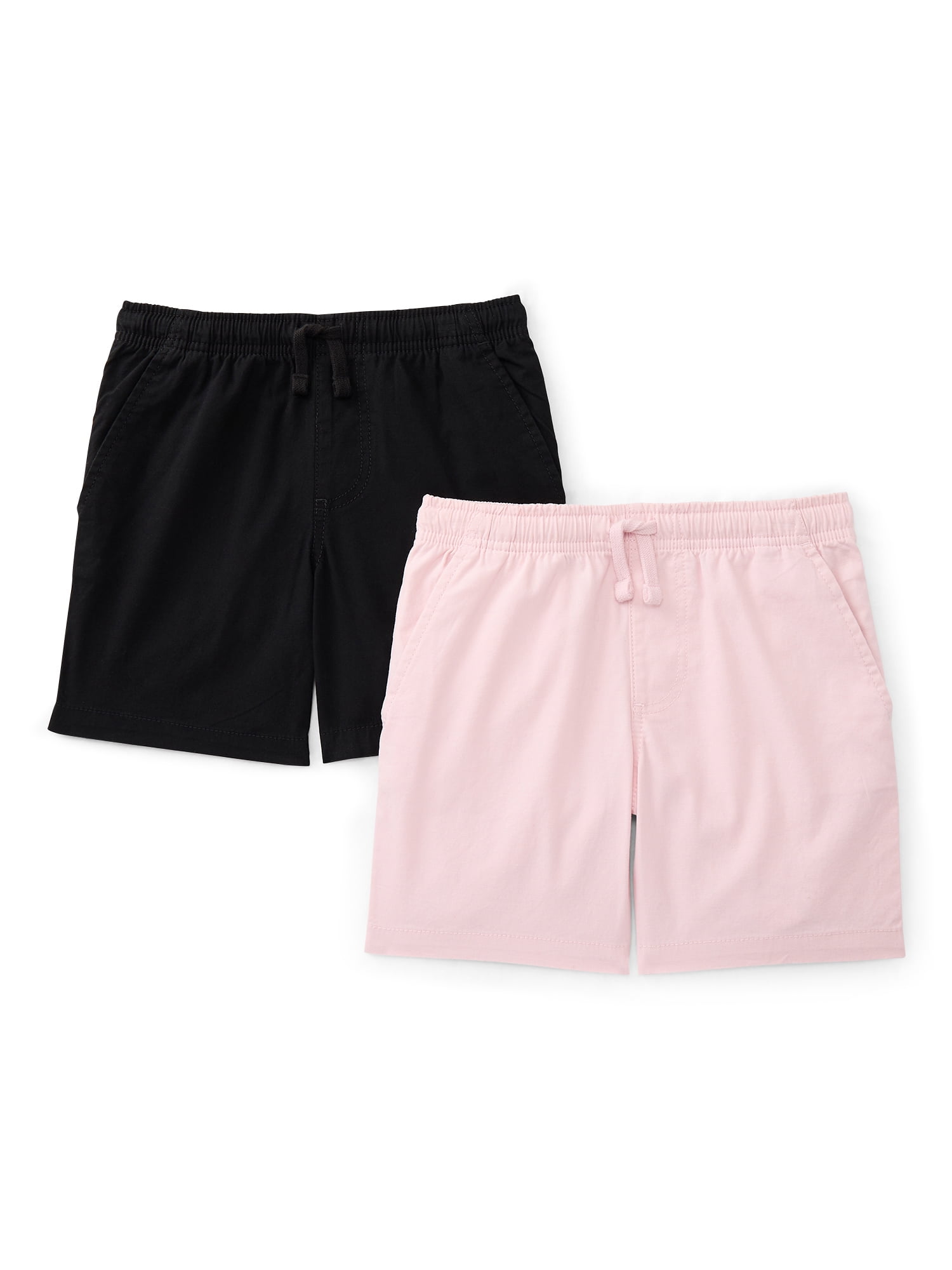 Wonder Nation Boys Pull On Shorts, 2-Pack, Sizes XS-2XL & Husky