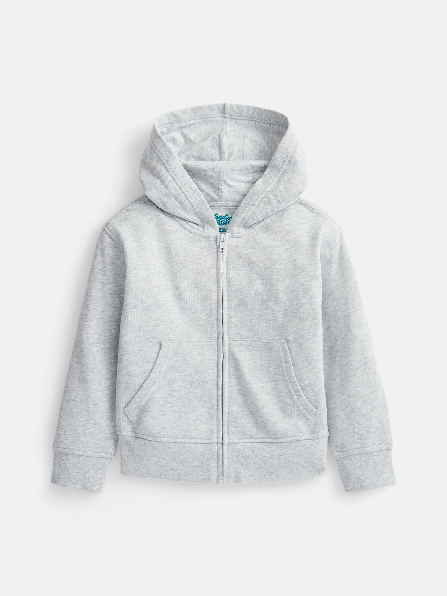 Wonder Nation Boys Full Zip Fleece Hoodie, Sizes 4-18