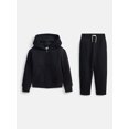 thumbnail image 1 of Wonder Nation Boys Fleece Full Zip Hoodie and Jogger Sweatpants Set, 2-Piece, Sizes 4-18, 1 of 3