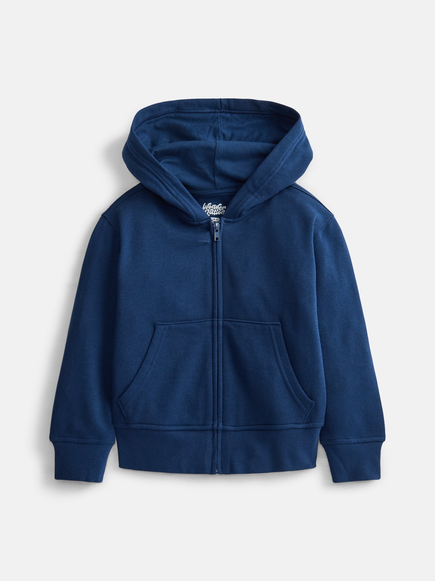 Wonder Nation Boys Full Zip Fleece Hoodie, Sizes 4-18