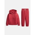 thumbnail image 1 of Wonder Nation Boys Fleece Full Zip Hoodie and Jogger Sweatpants Set, 2-Piece, Sizes 4-18, 1 of 3