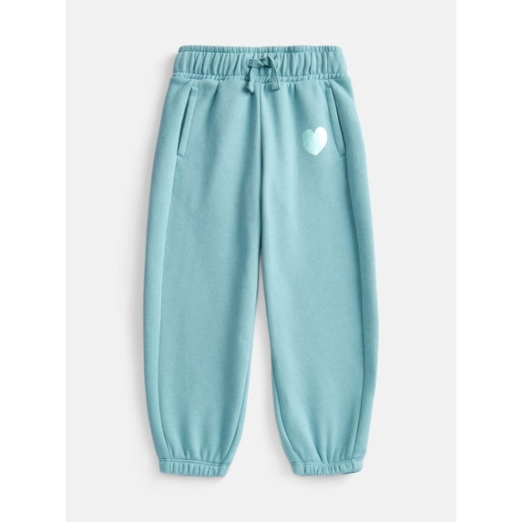 Wonder Nation Girls Fleece Joggers, Sizes 4-18 & Plus