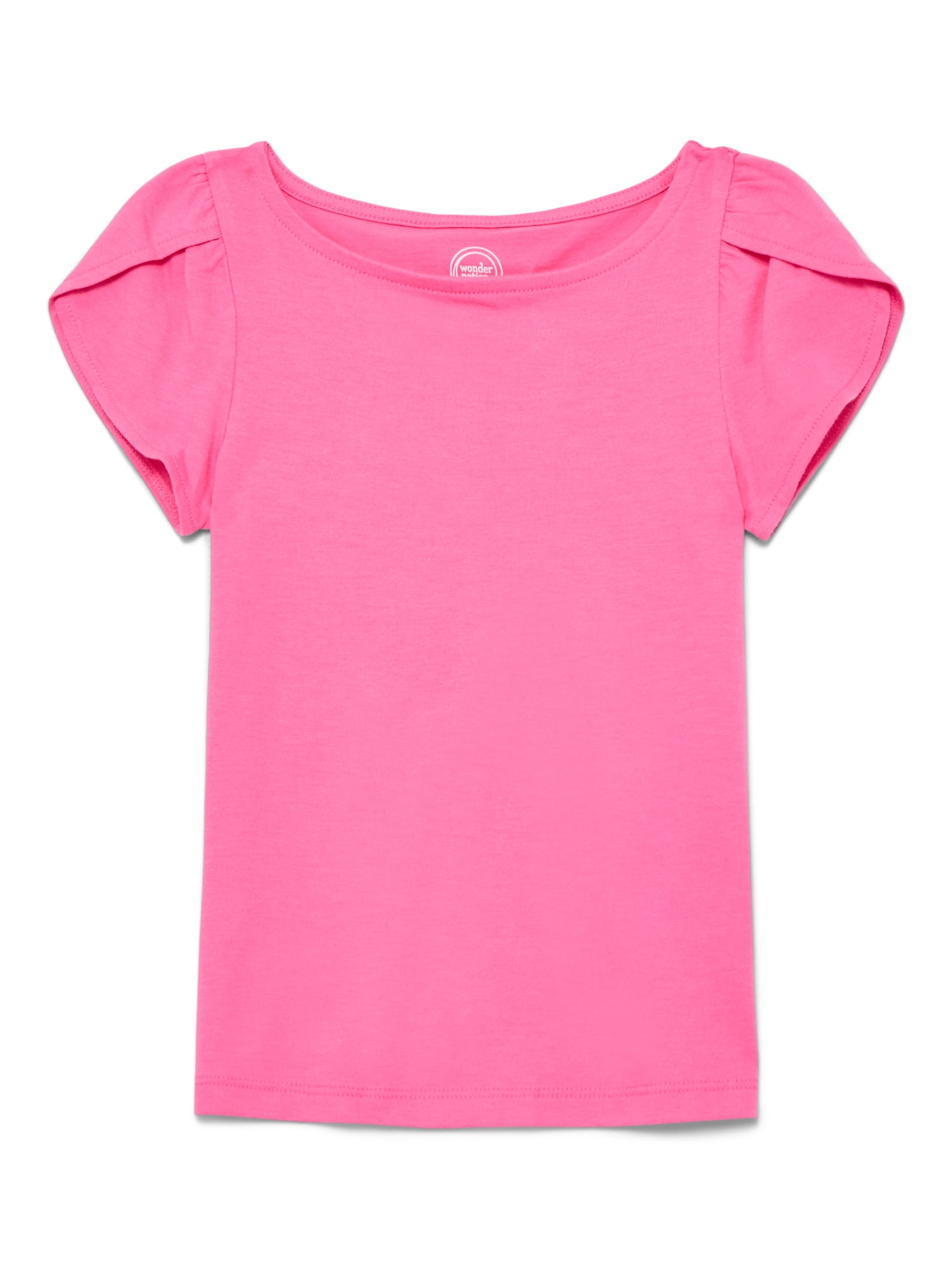 Wonder Nation Girls Tulip Sleeve Top, Sizes 4-18 & Plus