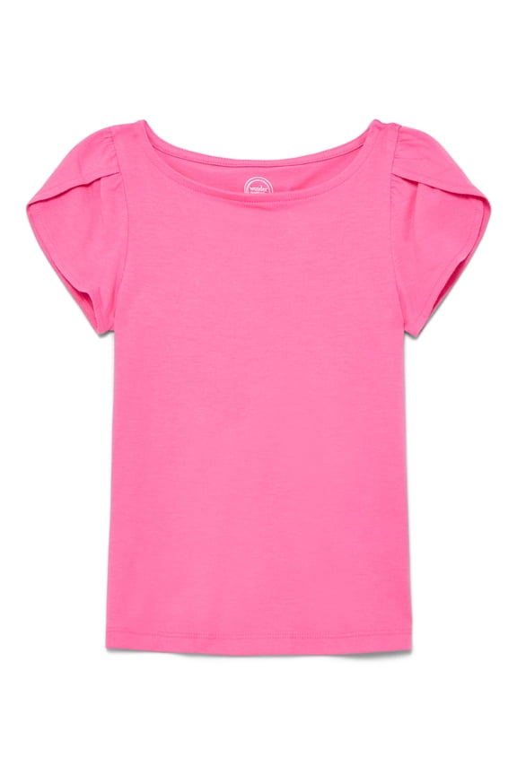 Girls Tulip Sleeve Top, Sizes 4-18 & Plus