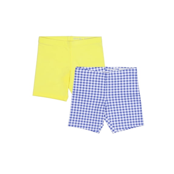 Wonder Nation Girls Bike Short, 2-Pack, Sizes 4-18 & Plus