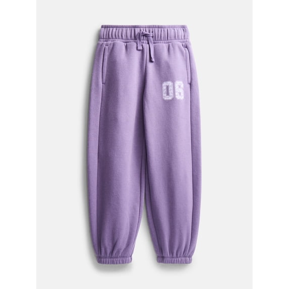 Wonder Nation Girls Fleece Joggers, Sizes 4-18 & Plus