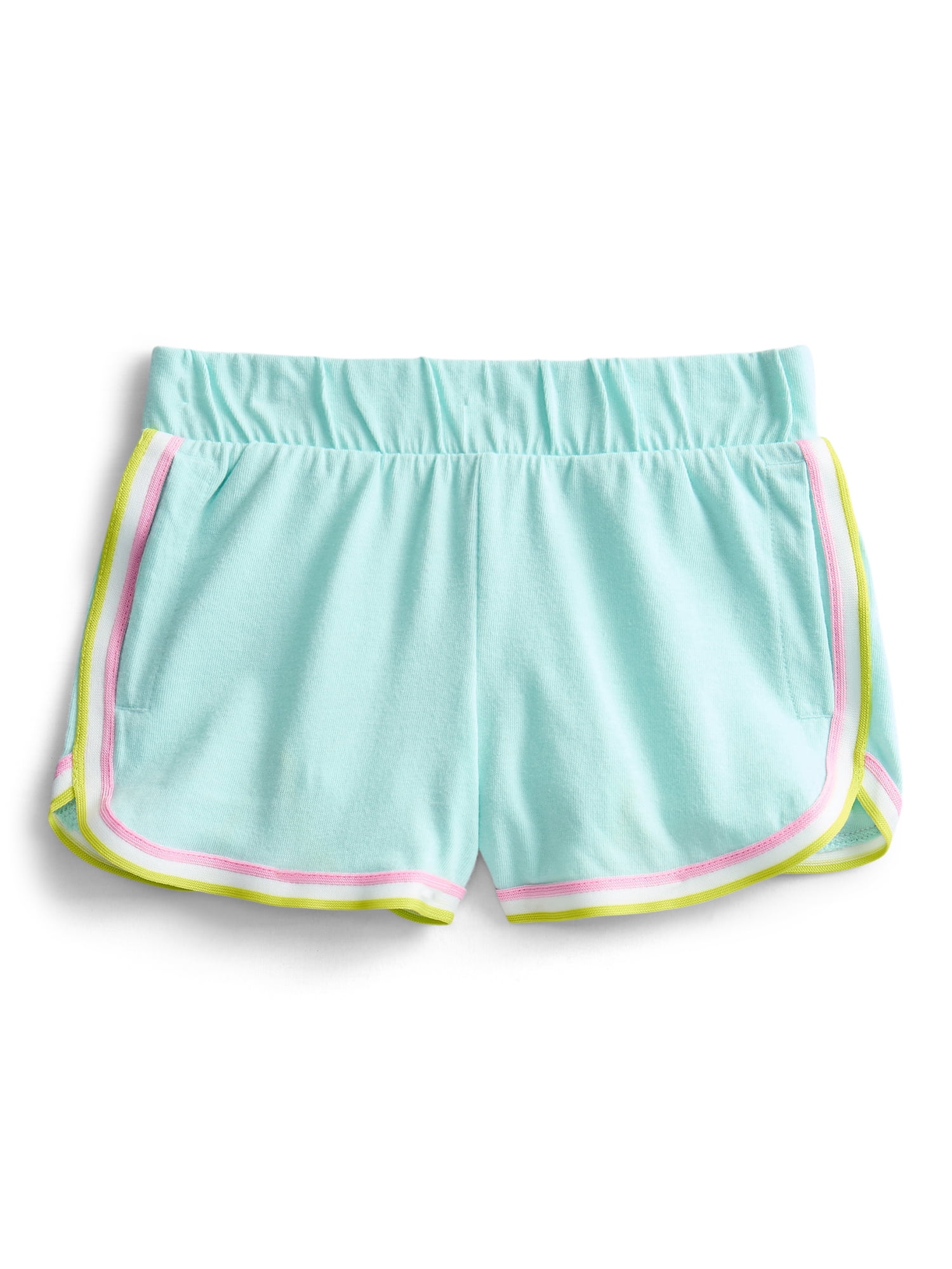Wonder Nation Girls Dolphin Shorts with Contrast Stripes, Sizes 4-18 & Plus